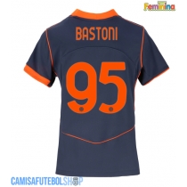 Camisa de time de futebol Inter Milan Alessandro Bastoni #95 Replicas 3º Equipamento Feminina 2025-26 Manga Curta